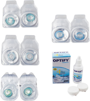 Optify Combo Pack Monthly Color Contact Lens With Solution Monthly Contact Lens(0, Aqua-Sea Blue-Green Turquoise-Blue Topaz, Pack of 4)
Optify Combo Pack Monthly Color Contact Lens With Solution Monthly Contact Lens(0, Aqua-Sea Blue-Green Turquoise-Blue Topaz, Pack of 4)