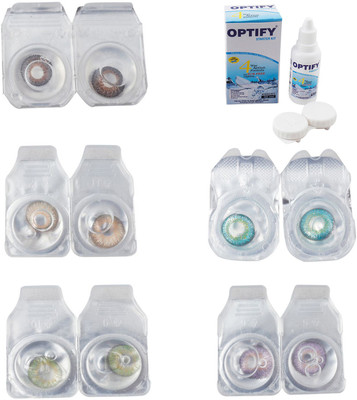 Optify Combo Pack Monthly Color Contact Lens With Solution Monthly Contact Lens(0, Brown-Gold-Green-Green Turquoise-Violet, Pack of 5)
Optify Combo Pack Monthly Color Contact Lens With Solution Monthly Contact Lens(0, Brown-Gold-Green-Green Turquoise-Violet, Pack of 5)