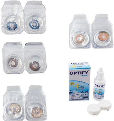 Optify Combo Pack Monthly Color Contact Lens With Solution Monthly Contact Lens(0, Blue-Brown-Hazel-Honey, Pack of 4)
Optify Combo Pack Monthly Color Contact Lens With Solution Monthly Contact Lens(0, Blue-Brown-Hazel-Honey, Pack of 4)