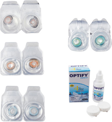 Optify Combo Pack Monthly Color Contact Lens With Solution Monthly Contact Lens(0, Grey-Honey-Sea Blue-Green Turquoise, Pack of 4)
Optify Combo Pack Monthly Color Contact Lens With Solution Monthly Contact Lens(0, Grey-Honey-Sea Blue-Green Turquoise, Pack of 4)