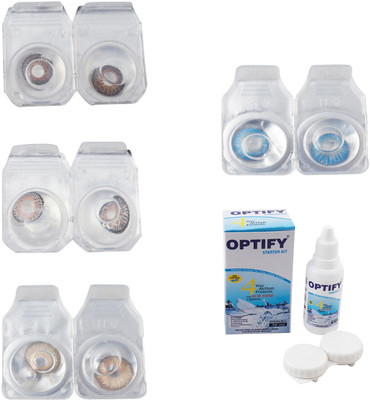 Optify Combo Pack Monthly Color Contact Lens With Solution Monthly Contact Lens(0, Brown-Grey-Hazel-Blue Topaz, Pack of 4)
Optify Combo Pack Monthly Color Contact Lens With Solution Monthly Contact Lens(0, Brown-Grey-Hazel-Blue Topaz, Pack of 4)