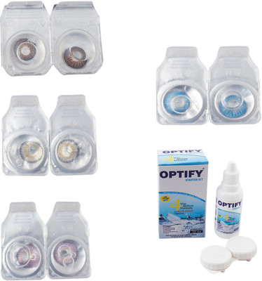 Optify Combo Pack Monthly Color Contact Lens With Solution Monthly Contact Lens(0, Brown-Natural Grey-Violet-Blue Topaz, Pack of 4)
Optify Combo Pack Monthly Color Contact Lens With Solution Monthly Contact Lens(0, Brown-Natural Grey-Violet-Blue Topaz, Pack of 4)