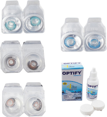 Optify Combo Pack Monthly Color Contact Lens With Solution Monthly Contact Lens(0, Aqua-Brown-Grey-Blue Topaz, Pack of 4)
Optify Combo Pack Monthly Color Contact Lens With Solution Monthly Contact Lens(0, Aqua-Brown-Grey-Blue Topaz, Pack of 4)