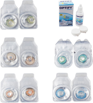 Optify Combo Pack Monthly Color Contact Lens With Solution Monthly Contact Lens(0, Green-Hazel-Honey-Green Turquoise-Blue Topaz, Pack of 5)
Optify Combo Pack Monthly Color Contact Lens With Solution Monthly Contact Lens(0, Green-Hazel-Honey-Green Turquoise-Blue Topaz, Pack of 5)