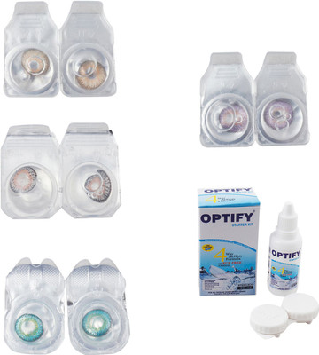 Optify Combo Pack Monthly Color Contact Lens With Solution Monthly Contact Lens(0, Gold-Grey-Green Turquoise-Violet, Pack of 4)
Optify Combo Pack Monthly Color Contact Lens With Solution Monthly Contact Lens(0, Gold-Grey-Green Turquoise-Violet, Pack of 4)