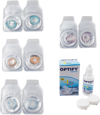 Optify Combo Pack Monthly Color Contact Lens With Solution Monthly Contact Lens(0, Aqua-Honey-Sea Blue-Violet, Pack of 4)
Optify Combo Pack Monthly Color Contact Lens With Solution Monthly Contact Lens(0, Aqua-Honey-Sea Blue-Violet, Pack of 4)