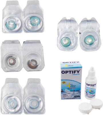 Optify Combo Pack Monthly Color Contact Lens With Solution Monthly Contact Lens(0, Aqua-Brown-Sea Blue-Green Turquoise, Pack of 4)
Optify Combo Pack Monthly Color Contact Lens With Solution Monthly Contact Lens(0, Aqua-Brown-Sea Blue-Green Turquoise, Pack of 4)