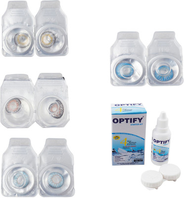Optify Combo Pack Monthly Color Contact Lens With Solution Monthly Contact Lens(0, Natural Grey-Grey-Sea Blue-Blue Topaz, Pack of 4)
Optify Combo Pack Monthly Color Contact Lens With Solution Monthly Contact Lens(0, Natural Grey-Grey-Sea Blue-Blue Topaz, Pack of 4)