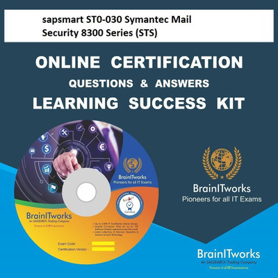 SAPSMART ST0-030 Symantec Mail Security 8300 Series (STS) Online Certification Video Learning Success Kit(DVD)
SAPSMART ST0-030 Symantec Mail Security 8300 Series (STS) Online Certification Video Learning Success Kit(DVD)