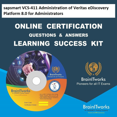 SAPSMART VCS-411 Administration of Veritas eDiscovery Platform 8.0 for Administrators Online Certification Video Learning Success Kit(DVD)
SAPSMART VCS-411 Administration of Veritas eDiscovery Platform 8.0 for Administrators Online Certification Video Learning Success Kit(DVD)
