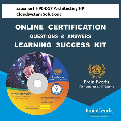 SAPSMART HP0-D17 Architecting HP CloudSystem Solutions Online Certification Video Learning Success Kit(DVD)
SAPSMART HP0-D17 Architecting HP CloudSystem Solutions Online Certification Video Learning Success Kit(DVD)