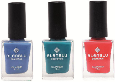 Elenblu Marine Azure, Sapphire & Big Red - (9.9ml Each) Pastels Nail Polish(Pack of 3)
Elenblu Marine Azure, Sapphire & Big Red - (9.9ml Each) Pastels Nail Polish(Pack of 3)