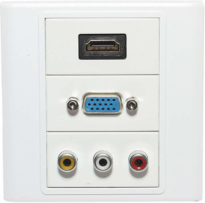 Ultima Cords & Cables TV-out Cable Multimedia Wall Socket Face Plate Cable(White, For TV)
Ultima Cords & Cables TV-out Cable Multimedia Wall Socket Face Plate Cable(White, For TV)