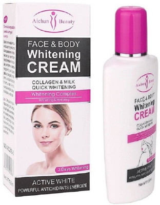 Aichun Beauty Face and Body Fairness Cream - 3 Days Whitening Formula for face and Body ,Collagen & Milk Quick Whitening Powerful Antioxidants Energize(120 g)
Aichun Beauty Face and Body Fairness Cream - 3 Days Whitening Formula for face and Body ,Collagen & Milk Quick Whitening Powerful Antioxidants Energize(120 g)