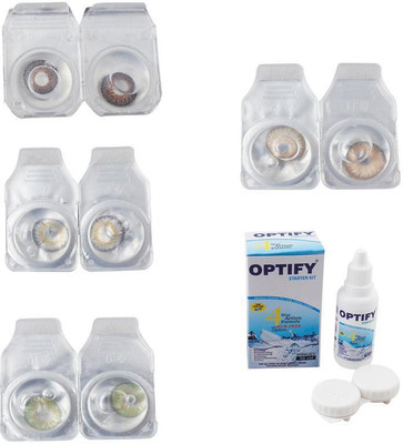 Optify Combo Pack Monthly Color Contact Lens With Solution Monthly Contact Lens(0, Brown-Natural Grey-Green-Hazel, Pack of 4)
Optify Combo Pack Monthly Color Contact Lens With Solution Monthly Contact Lens(0, Brown-Natural Grey-Green-Hazel, Pack of 4)