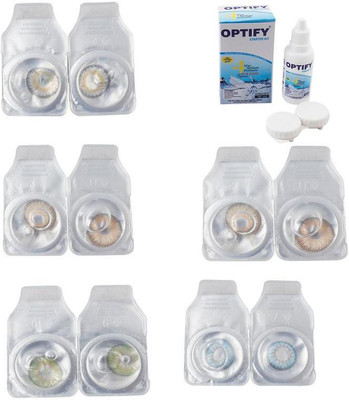 Optify Combo Pack Monthly Color Contact Lens With Solution Monthly Contact Lens(0, Natural Grey-Gold-Green-Hazel-Sea Blue, Pack of 5)
Optify Combo Pack Monthly Color Contact Lens With Solution Monthly Contact Lens(0, Natural Grey-Gold-Green-Hazel-Sea Blue, Pack of 5)