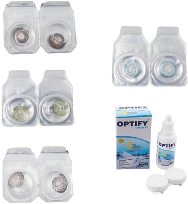 Optify Combo Pack Monthly Color Contact Lens With Solution Monthly Contact Lens(0, Brown-Green-Grey-Sea Blue, Pack of 4)
Optify Combo Pack Monthly Color Contact Lens With Solution Monthly Contact Lens(0, Brown-Green-Grey-Sea Blue, Pack of 4)