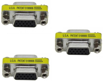 RIVER FOX VGA FEMALE/FEMALE Mini Gender Changer(15Pin) (PACK OF 3) VGA Cable(Compatible with JOIN 2 VGA CABLES, Silver, Sync and Charge Cable)
RIVER FOX VGA FEMALE/FEMALE Mini Gender Changer(15Pin) (PACK OF 3) VGA Cable(Compatible with JOIN 2 VGA CABLES, Silver, Sync and Charge Cable)