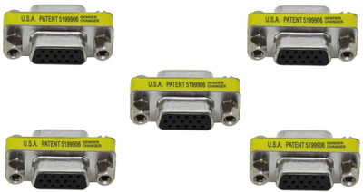 Maxtree VGA jointer/coupler Female to Female Pack of 5 VGA Cable(Compatible with VGA Cable Joiner, Silver)
Maxtree VGA jointer/coupler Female to Female Pack of 5 VGA Cable(Compatible with VGA Cable Joiner, Silver)