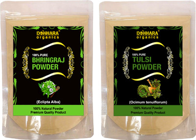 Donnara Organics 100% Natural Bhringraj Powder and Tulsi powder Combo pack of 2 of 150 gms(300 gms)(300 g)
Donnara Organics 100% Natural Bhringraj Powder and Tulsi powder Combo pack of 2 of 150 gms(300 gms)(300 g)