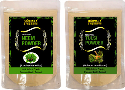 Donnara Organics 100% Natural Neem Powder and Tulsi powder Combo pack of 2 of 150 gms(300 gms)(300 g)
Donnara Organics 100% Natural Neem Powder and Tulsi powder Combo pack of 2 of 150 gms(300 gms)(300 g)
