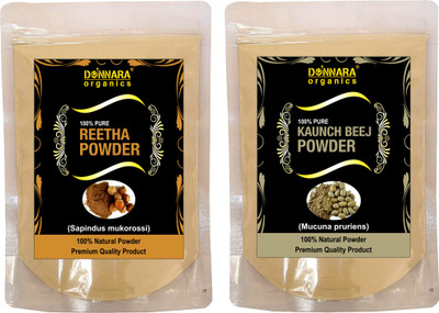 Donnara Organics 100% Natural Reetha Powder and Kaunch Beej powder Combo pack of 2 of 150 gms(300 gms)(300 g)
Donnara Organics 100% Natural Reetha Powder and Kaunch Beej powder Combo pack of 2 of 150 gms(300 gms)(300 g)