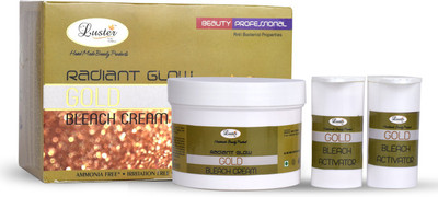 Luster Radiant Gold Bleach Cream (with Pre Bleach Cream & Post Bleach Pack)(500 ml)
Luster Radiant Gold Bleach Cream (with Pre Bleach Cream & Post Bleach Pack)(500 ml)