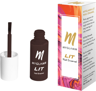 MyGlamm LIT Nail Enamel Oh Fudge