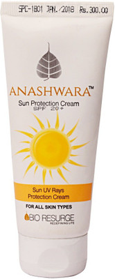 Bio Resurge Life Anashwara Sun Protection Cream for all skin types - SPF 20 PA++(100 g)
Bio Resurge Life Anashwara Sun Protection Cream for all skin types - SPF 20 PA++(100 g)
