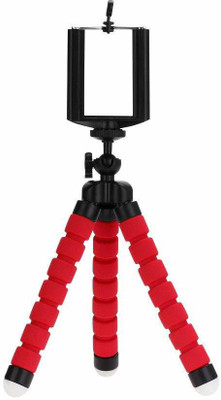 Hypex Velvet Finish Flexible Mini Tripod with Mobile Clip Holder Compatible with All Smartphones, DSLR Camera & Action Cameras Tripod(Red, Supports Up to 1000 g)
Hypex Velvet Finish Flexible Mini Tripod with Mobile Clip Holder Compatible with All Smartphones, DSLR Camera & Action Cameras Tripod(Red, Supports Up to 1000 g)