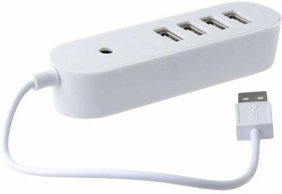 Ultima Cords & Cables 4 Ports USB 3.0 Hub USB Adapter(White)