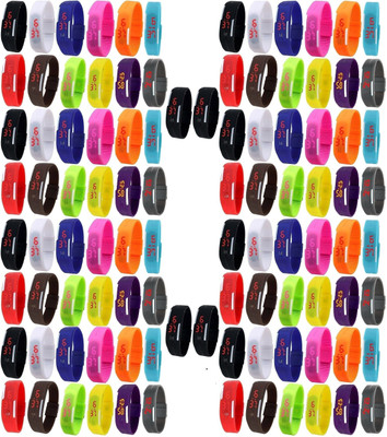 Pappi Boss Multicolor Set of 100 Silicone Sports Led Smart Bracelet Band Watch - For Men & Women
Pappi Boss Multicolor Set of 100 Silicone Sports Led Smart Bracelet Band Watch - For Men & Women