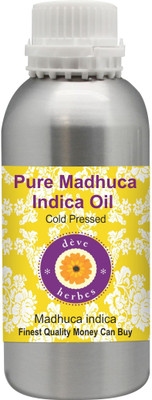 Deve Herbes Pure Madhuca Indica Oil (Madhuca indica) 100% Natural Therapeutic Grade Cold Pressed(1250 ml)
Deve Herbes Pure Madhuca Indica Oil (Madhuca indica) 100% Natural Therapeutic Grade Cold Pressed(1250 ml)