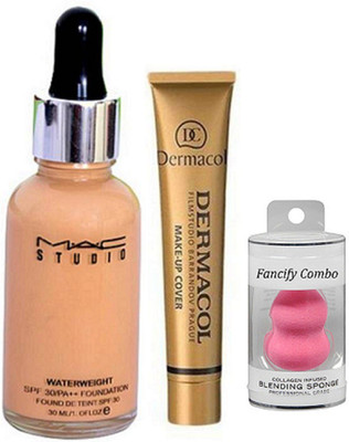 FANCIFY COMBO Sponge Puff, Studio Waterweight Foundation & Dermacol Foundation(Set of 3)
FANCIFY COMBO Sponge Puff, Studio Waterweight Foundation & Dermacol Foundation(Set of 3)