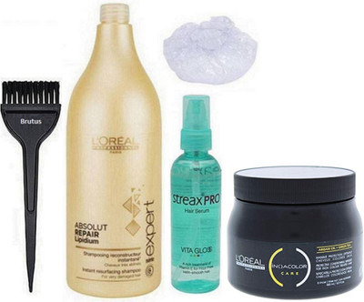 brutus Hair Brush, Shower Cap, Absolut Repair Lipidium Shampoo, Streax Pro Hair Serum, INOA Color Care Protective Conditioning Spa(Set of 5)
brutus Hair Brush, Shower Cap, Absolut Repair Lipidium Shampoo, Streax Pro Hair Serum, INOA Color Care Protective Conditioning Spa(Set of 5)