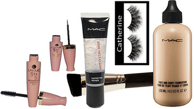 catherine Eyelashes, Face And Body Foundation, Infallible Mattifying Base Primer, Makeup Brush, 9to5 waterproof Mascara And Eyeliner(Set of 6)
catherine Eyelashes, Face And Body Foundation, Infallible Mattifying Base Primer, Makeup Brush, 9to5 waterproof Mascara And Eyeliner(Set of 6)