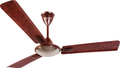 Orient Electric Gratia Class 3 Blade Ceiling Fan(Wood-Pewter, Pack of 1), Maroon