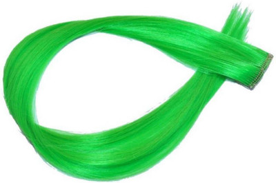 Vivian Synthetics Green Coloured Straight Extension For Women & Girls For Teen age Girls Hair Extension
