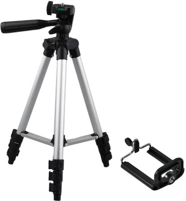 WEBSTER 3110 Tripod For DSLR Camera And Mobile ,Mobile Selfie Mount Mobile Holder Tripod Stand Tripod(Silver, Black, Supports Up to 1500 g)
WEBSTER 3110 Tripod For DSLR Camera And Mobile ,Mobile Selfie Mount Mobile Holder Tripod Stand Tripod(Silver, Black, Supports Up to 1500 g)