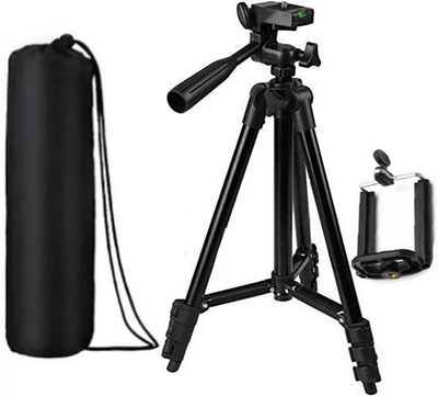 Blue Birds Good Quality Tripod Stand 360 Degree 3120 Portable Digital Camera Mobile Stand Holder Camcorder Tripod Stand Lightweight Aluminum Portable Three-way Head Compatible Mobile holder for All Smartphone Tripod(Black, Supports Up to 1500 g)
Blue Birds Good Quality Tripod Stand 360 Degree 3120 Portable Digital Camera Mobile Stand Holder Camcorder Tripod Stand Lightweight Aluminum Portable Three-way Head Compatible Mobile holder for All Smartphone Tripod(Black, Supports Up to 1500 g)