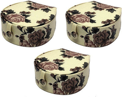 Addyz Combo Pack Of 3 Pieces Rose Printed Round Bangle small Box Travel Case for woman bangle Vanity Box(Cream)
Addyz Combo Pack Of 3 Pieces Rose Printed Round Bangle small Box Travel Case for woman bangle Vanity Box(Cream)