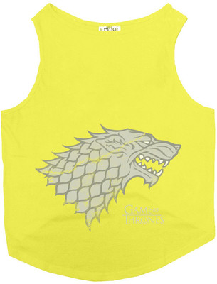 Ruse Tank, T-shirt for Dog(Yellow