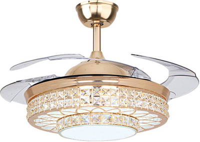 Urbancart 42 Inch Wide Crystal Ceiling Fan with LED Lights and Retractable Blades with Remote Control for Living Room, Bedroom, Office 4 Blade Ceiling Fan(Multi, Pack of 1), Multicolor
Urbancart 42 Inch Wide Crystal Ceiling Fan with LED Lights and Retractable Blades with Remote Control for Living Room, Bedroom, Office 4 Blade Ceiling Fan(Multi, Pack of 1), Multicolor