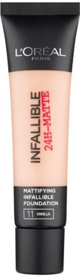 L'Oreal Paris Infallible 24-Matte Foundation 11 Vanilla 35ml Foundation(Vanilla)
L'Oreal Paris Infallible 24-Matte Foundation 11 Vanilla 35ml Foundation(Vanilla)