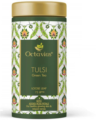 Octavius Tulsi Sweet Rose Green Tea Loose Leaf- 75Gms For Immunity Boost, Healthy glowing Skin|All Natural Blend|Floral Taste Tulsi, Rose Green Tea Tin(75 g)
Octavius Tulsi Sweet Rose Green Tea Loose Leaf- 75Gms For Immunity Boost, Healthy glowing Skin|All Natural Blend|Floral Taste Tulsi, Rose Green Tea Tin(75 g)