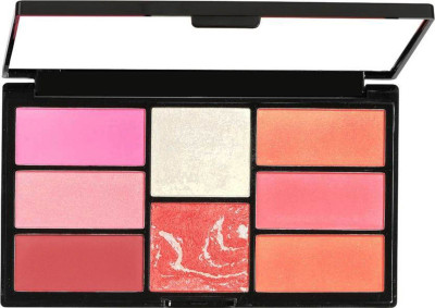 RTB Pro Blusher and Highlighter Palette 8 Shades 03(MULTICOLOR)