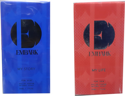 Embark My Story for Him & My Life for Her (Pack of 2) Eau de Parfum - 60 ml(For Men & Women)