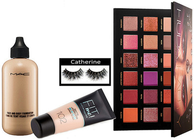 catherine Eyelashes, Face And Body Foundation, Fit Me Foundation, Eyeshadow Palette(Set of 4)
catherine Eyelashes, Face And Body Foundation, Fit Me Foundation, Eyeshadow Palette(Set of 4)