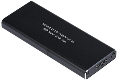 Buyyart USB 3.0 to NGFF M.2 SSD Hard Disk Box B Key SSD Adapter External Enclosure Case USB Adapter(Black)
Buyyart USB 3.0 to NGFF M.2 SSD Hard Disk Box B Key SSD Adapter External Enclosure Case USB Adapter(Black)