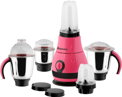 Anjalimix Designo (Magenta) 750 Watts Smoothie Maker cum Mixer Grinder with 2 Bullet Jars & 3 S.S. Jars 750 Juicer Mixer Grinder(Pink, 5 Jars)
Anjalimix Designo (Magenta) 750 Watts Smoothie Maker cum Mixer Grinder with 2 Bullet Jars & 3 S.S. Jars 750 Juicer Mixer Grinder(Pink, 5 Jars)